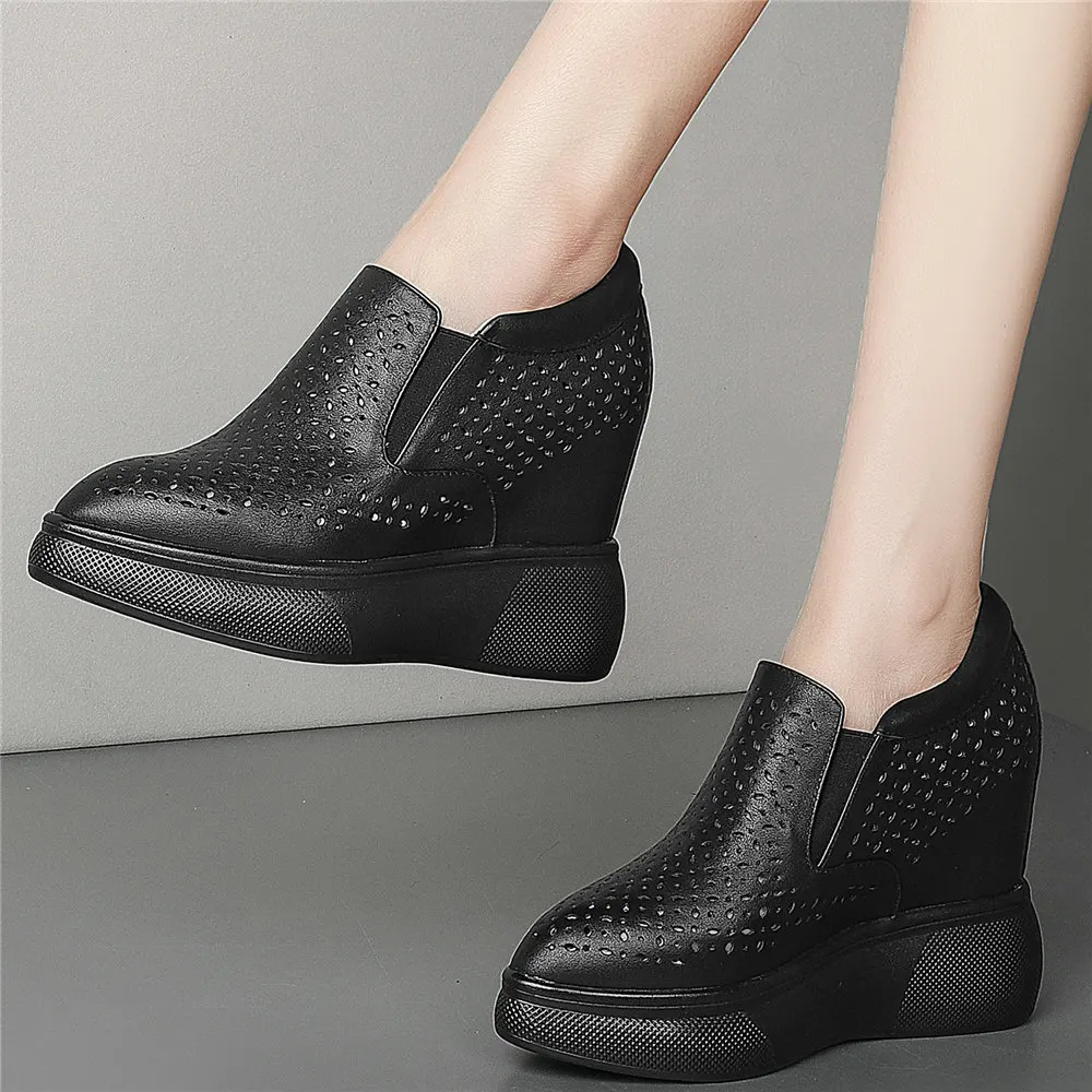 Super High Heels Pumps Women Hollow Genuine Leather Wedges Ankle Boots Female Summer Pointed Toe Fashion Sneakers Casual Shoes
Super High Heels Pumps Women Hollow Genuine Leather Wedges Ankle Boots Female Summer Pointed Toe Fashion Sneakers Casual Shoes