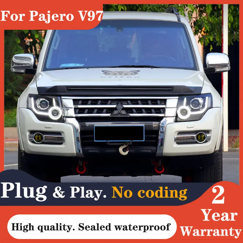 Автомобильные фары для Mitsubishi Pajero V97 2006-2020 V93 светодиодная фара Montero V75 V77 динамический сигнал анимация аксессуары ДХО
Автомобильные фары для Mitsubishi Pajero V97 2006-2020 V93 светодиодная фара Montero V75 V77 динамический сигнал анимация аксессуары ДХО