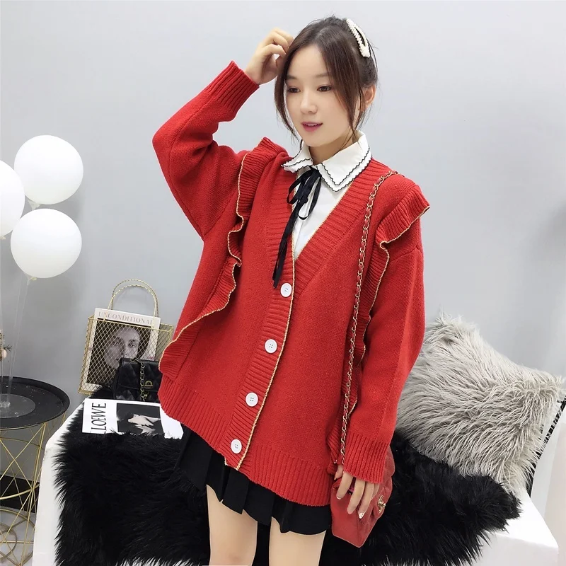 Cardigan Woman Sweater Fashion Women's Coat Knitted Cardigan Sweater Loose Women Clothing
Cardigan Woman Sweater Fashion Women's Coat Knitted Cardigan Sweater Loose Women Clothing