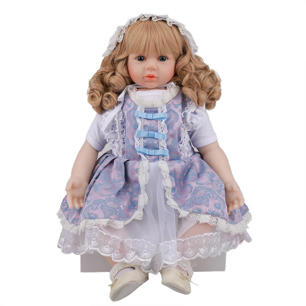 New 60cm Full Silicone Vinyl Reborn Baby Doll Cloth body soft silicone reborn toddler girl doll Xmas Bebe doll
New 60cm Full Silicone Vinyl Reborn Baby Doll Cloth body soft silicone reborn toddler girl doll Xmas Bebe doll