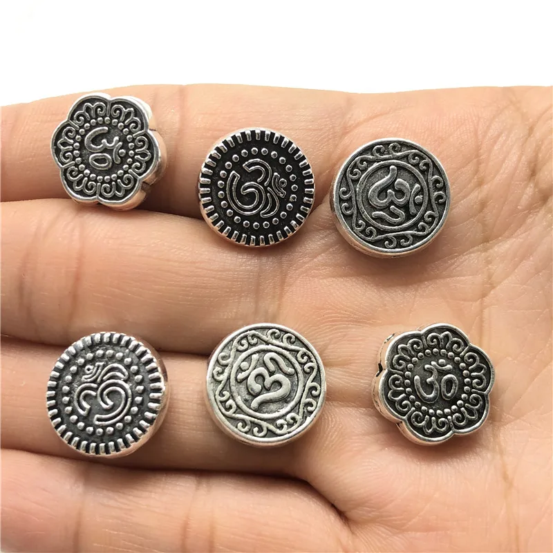 10pcs Om Yoga logo pattern coin shape perforated connector spacer for jewelry making DIY handmade bracelet necklace accessories
10pcs Om Yoga logo pattern coin shape perforated connector spacer for jewelry making DIY handmade bracelet necklace accessories