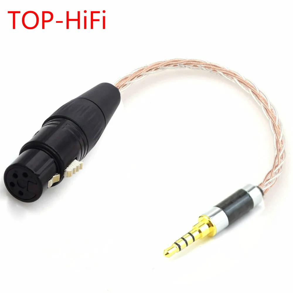 TOP-HiFi 3.5mm TRRS Balanced Male to 4-Pin XLR Balanced Female 7N OCC Copper Silver plated Adapter Cable
TOP-HiFi 3.5mm TRRS Balanced Male to 4-Pin XLR Balanced Female 7N OCC Copper Silver plated Adapter Cable