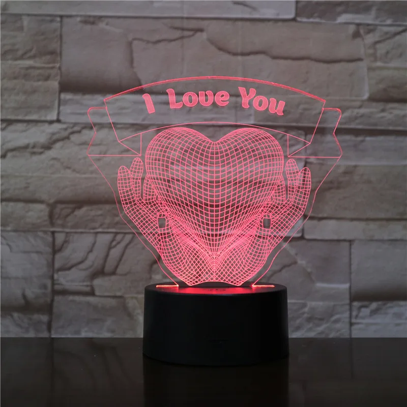 Подарок на день Святого Валентина 3D лампа Иллюзия светодиодный светильник I LOVE YOU романтический светильник s подарок для девушек леди Декор для спальни
Подарок на день Святого Валентина 3D лампа Иллюзия светодиодный светильник I LOVE YOU романтический светильник s подарок для девушек леди Декор для спальни