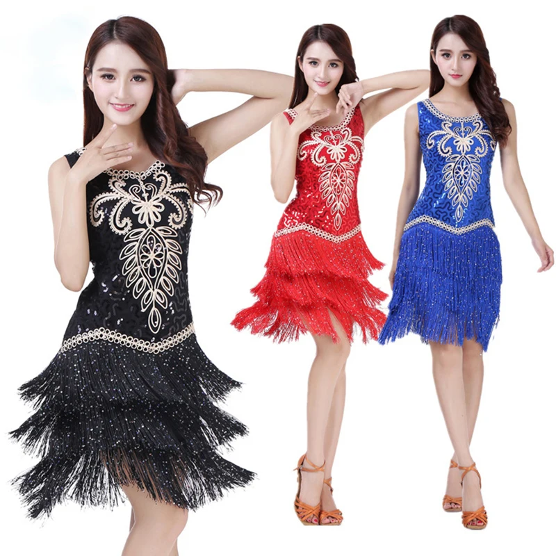 2020 Women Dance Competition Clothing Sequin Suit Set Fringe Salsa Dresses Embroidered Latin Ballroom Dance Dress
2020 Women Dance Competition Clothing Sequin Suit Set Fringe Salsa Dresses Embroidered Latin Ballroom Dance Dress