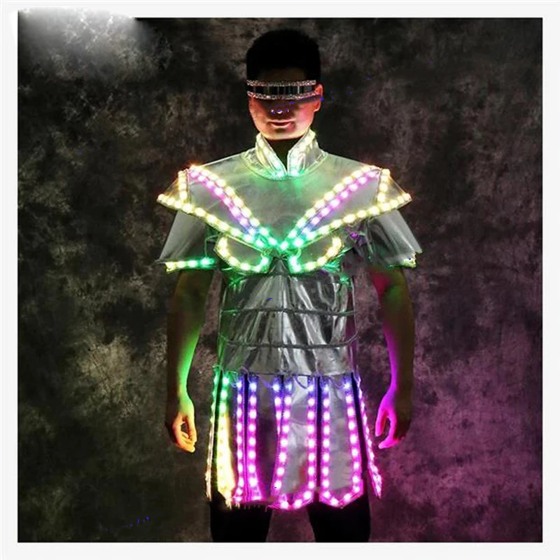 Illuminate Nightclub men costume Party Bar men light up dress color change fashion dance show led dress costumes
Illuminate Nightclub men costume Party Bar men light up dress color change fashion dance show led dress costumes