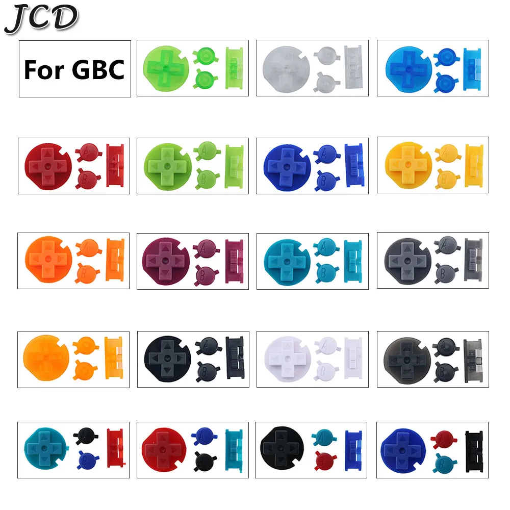 JCD 20set For GBC D Pads A B Buttons Plastic Power ON OFF Buttons Keypads for Gameboy Color GBC Colorful Buttons
JCD 20set For GBC D Pads A B Buttons Plastic Power ON OFF Buttons Keypads for Gameboy Color GBC Colorful Buttons