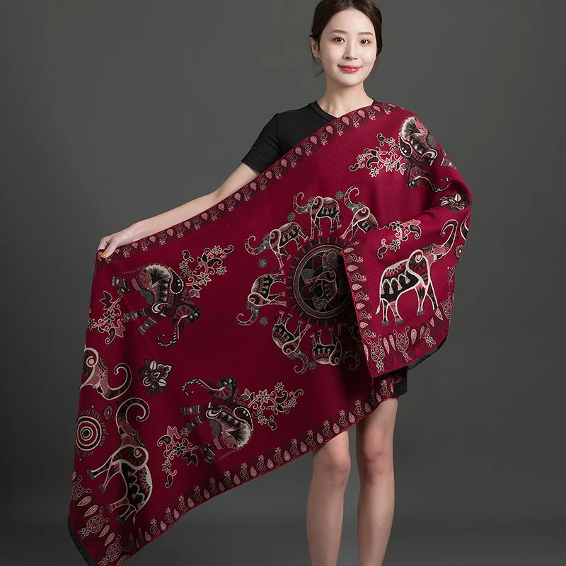Autumn Winter New Flower Print Cashmere Pashmina Scarves Female Warm Long Blanket Thick Soft Shawls Travel All-match Wraps Scarf
Autumn Winter New Flower Print Cashmere Pashmina Scarves Female Warm Long Blanket Thick Soft Shawls Travel All-match Wraps Scarf