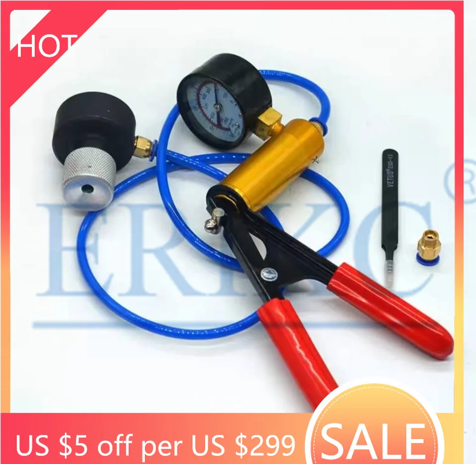 ERIKC Universal CR CRS Injector Valve Assembly Leaking Tightness Tester Diagnostic Tool Vacuum Gauge HNBR Seal O-ring E1024108
ERIKC Universal CR CRS Injector Valve Assembly Leaking Tightness Tester Diagnostic Tool Vacuum Gauge HNBR Seal O-ring E1024108