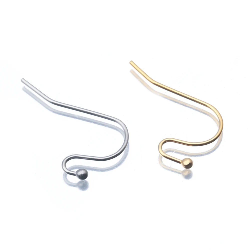 20pcs/lot Stainless Steel Gold Plated Bead Ball Head Earring Hooks French Ear Wires Accessories for DIY Earrings Jewelry Making
20pcs/lot Stainless Steel Gold Plated Bead Ball Head Earring Hooks French Ear Wires Accessories for DIY Earrings Jewelry Making