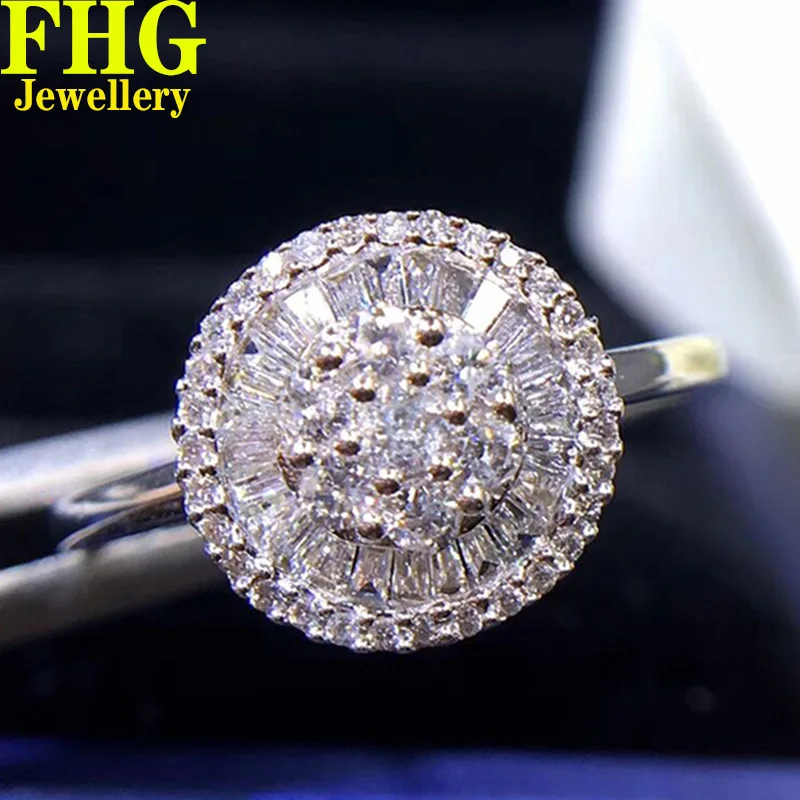 9K Au375 White Gold Ring 0.45Carat Nature Diamond Ring Wedding Party Engagement Anniversary Fashion Elegant
9K Au375 White Gold Ring 0.45Carat Nature Diamond Ring Wedding Party Engagement Anniversary Fashion Elegant