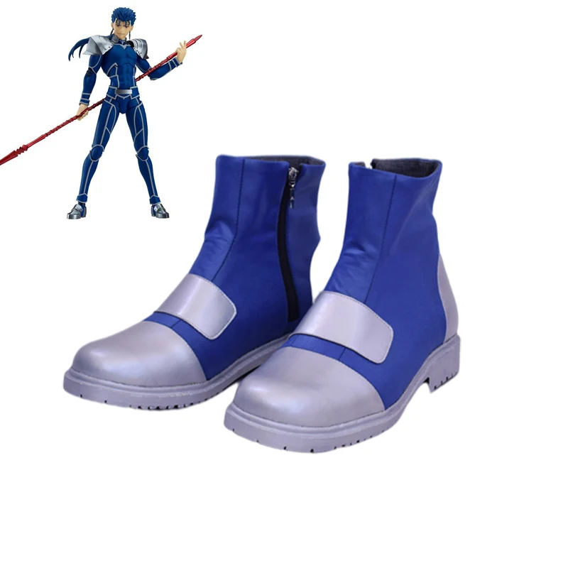 New Fate/Extra Stay Night Lancer Cosplay Shoes Chulainn PU Leather Boots Halloween Carnival Party Shoes Zipper Size 35-45
New Fate/Extra Stay Night Lancer Cosplay Shoes Chulainn PU Leather Boots Halloween Carnival Party Shoes Zipper Size 35-45