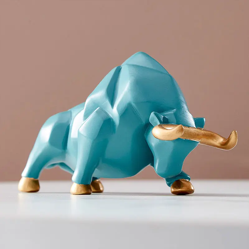 Abstract Geometric Bull Statue Resin Bull Sculpture Animal Figurines Nordic Home Decoration Cattle Ornament Office Desktop Decor
Abstract Geometric Bull Statue Resin Bull Sculpture Animal Figurines Nordic Home Decoration Cattle Ornament Office Desktop Decor