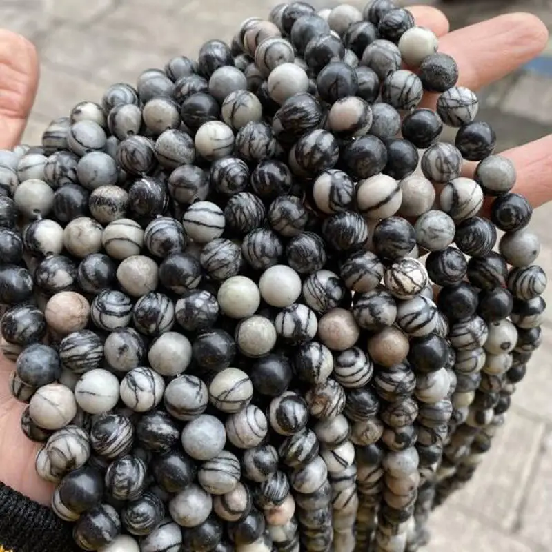 Natural Black White Color Stone 4/6/8/10mm Smooth Round Necklace Bracelet Jewelry Loose Beads 38cm wk141
Natural Black White Color Stone 4/6/8/10mm Smooth Round Necklace Bracelet Jewelry Loose Beads 38cm wk141