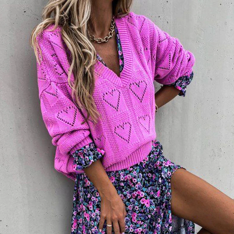 TEELYNN White Long Sleeve Pullovers Women Sweaters Vintage Sweet Heart V Neck 2024 Boho Spring Autumn Warm Knitted Casual Tops
TEELYNN White Long Sleeve Pullovers Women Sweaters Vintage Sweet Heart V Neck 2024 Boho Spring Autumn Warm Knitted Casual Tops