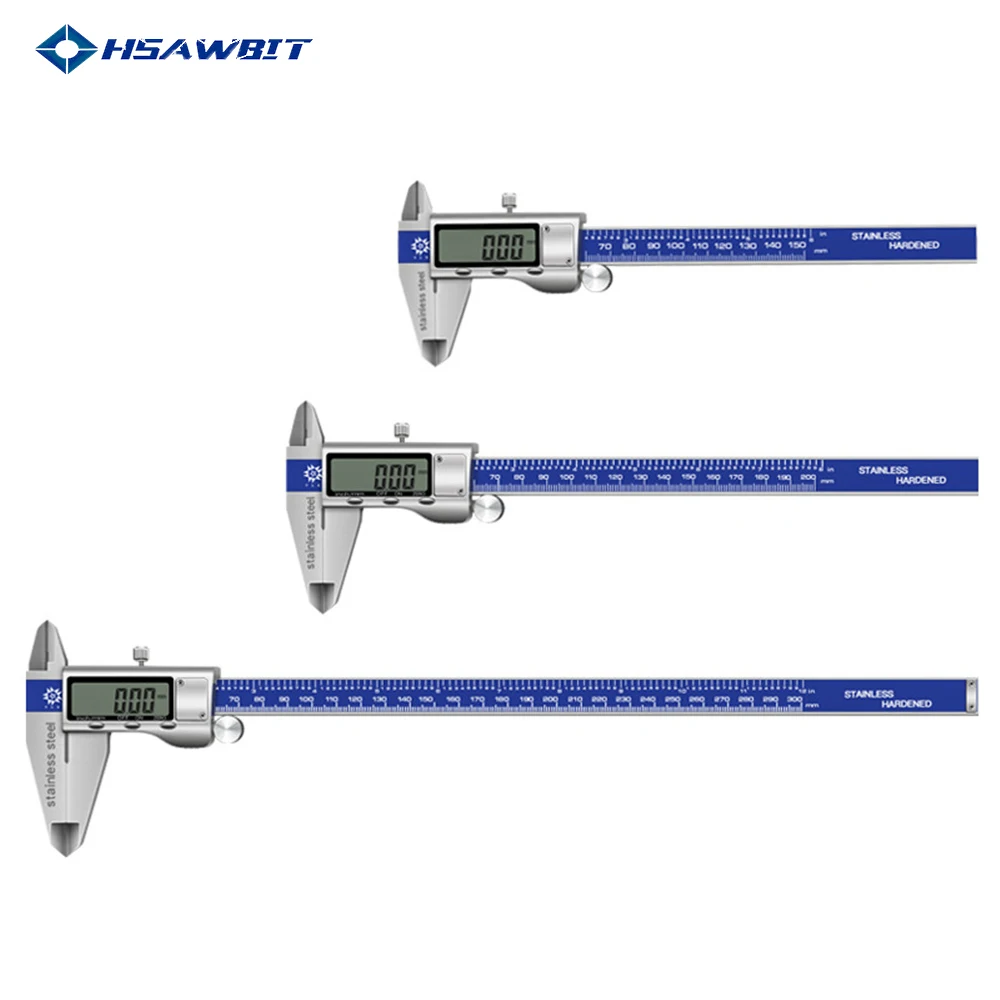 Calipers Digital Vernier Caliper 0-150mm 0-200mm 0-300mm LCD Stainless Steel Electronic Gauge Measuring Tools
Calipers Digital Vernier Caliper 0-150mm 0-200mm 0-300mm LCD Stainless Steel Electronic Gauge Measuring Tools