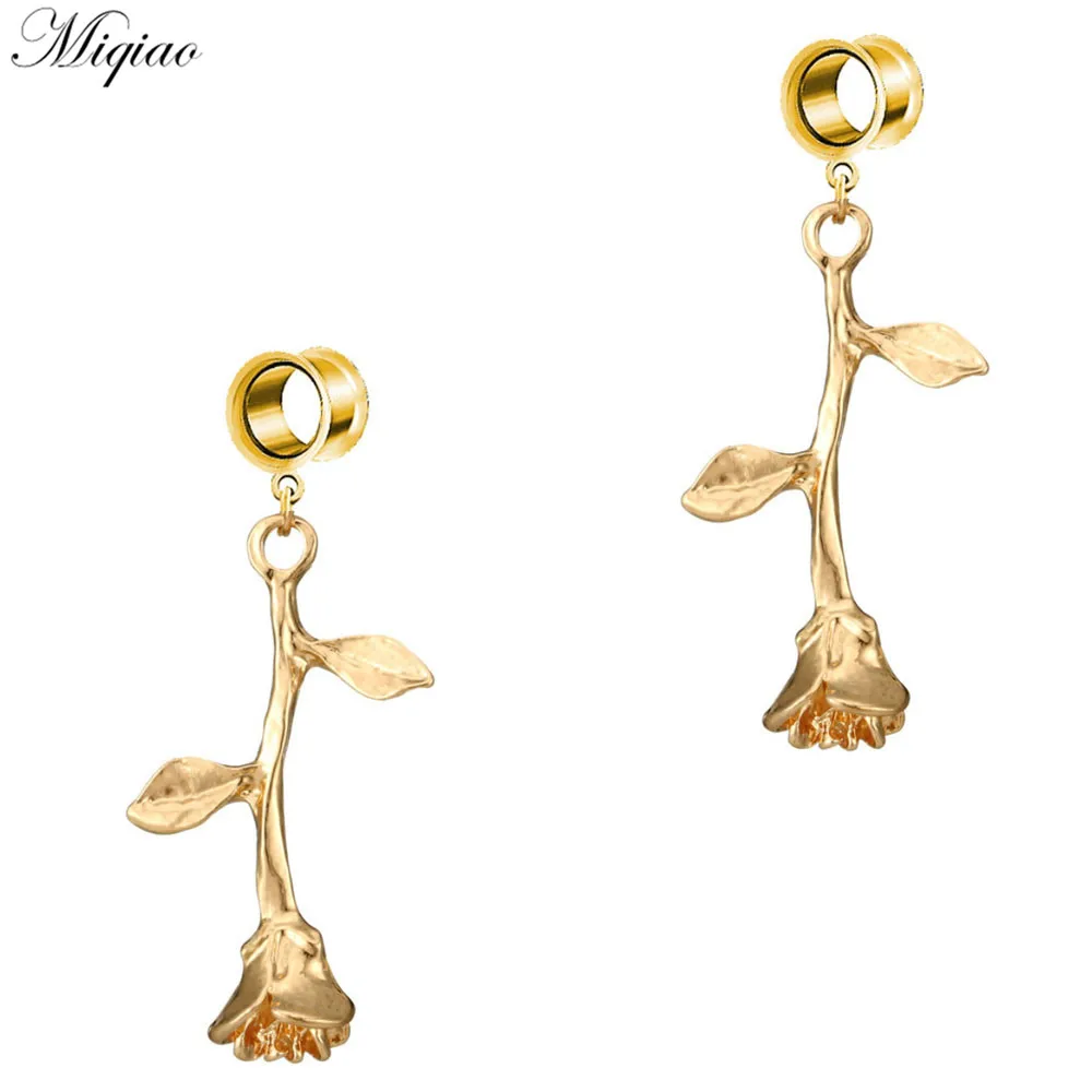 Miqiao 2pcs Hot Selling Exquisite Stainless Steel Rose Leaf Ear Expander 6mm-25mm Human Body Piercing Jewelry
Miqiao 2pcs Hot Selling Exquisite Stainless Steel Rose Leaf Ear Expander 6mm-25mm Human Body Piercing Jewelry