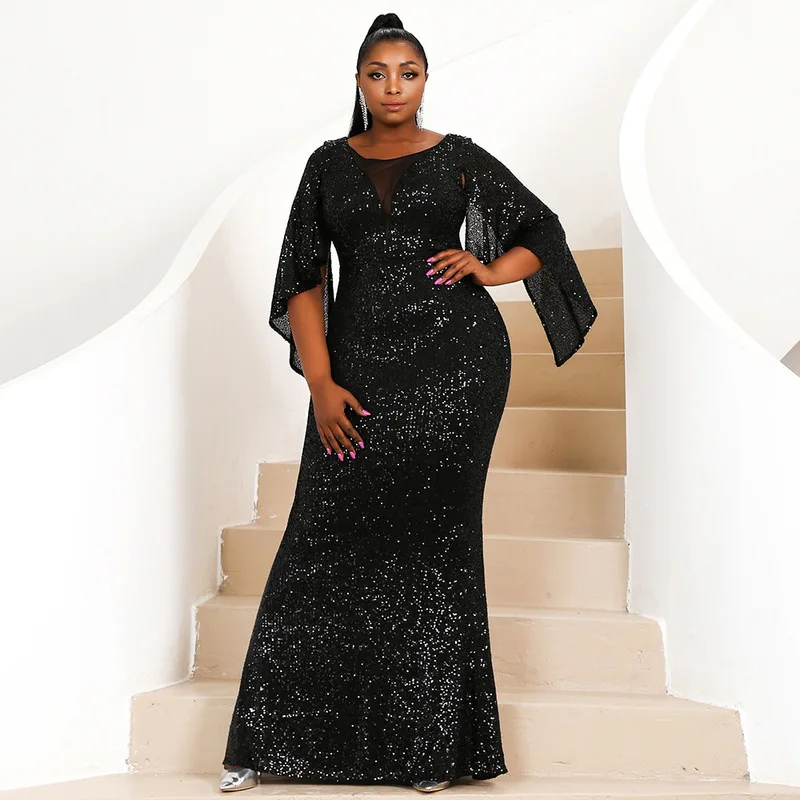 Plus Size Evening Dresses African Mermaid Scoop Floor Length Sequins Long Turkey Dubai Saudi Evening Gown Prom Dresses
Plus Size Evening Dresses African Mermaid Scoop Floor Length Sequins Long Turkey Dubai Saudi Evening Gown Prom Dresses