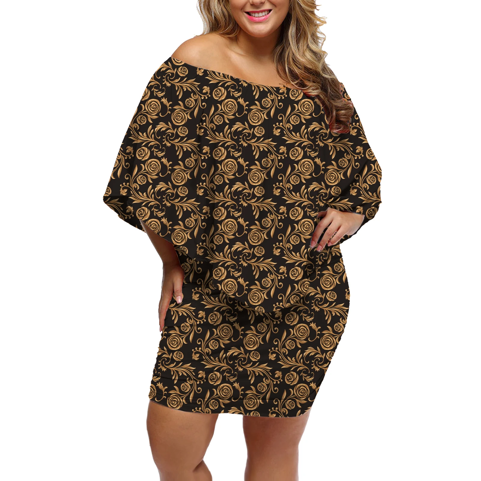 Women Gold Elegant Evening Dress 2021 Fashion Sexy Off Shoulder Dresses Print European Baroque Style Ladies Casual Dress
Women Gold Elegant Evening Dress 2021 Fashion Sexy Off Shoulder Dresses Print European Baroque Style Ladies Casual Dress