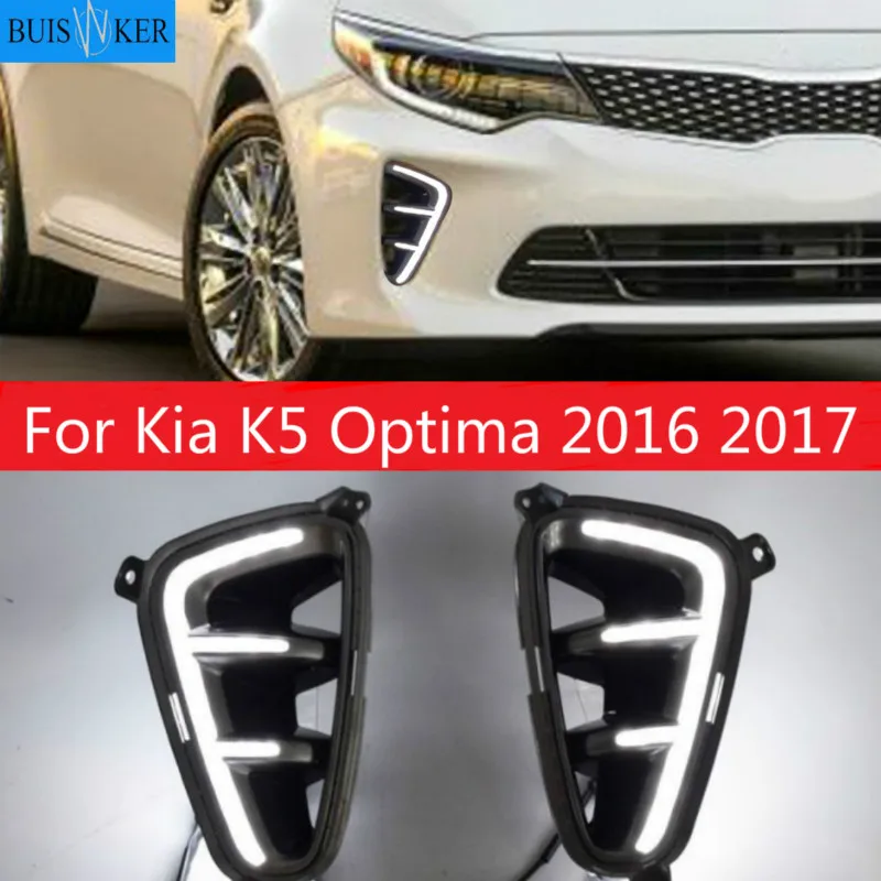 2PCS Car Accessories Daytime Running Light For Kia K5 Optima 2016 2017 Waterproof DRL Styling LED Front Bumper Signal Fog Lamp
2PCS Car Accessories Daytime Running Light For Kia K5 Optima 2016 2017 Waterproof DRL Styling LED Front Bumper Signal Fog Lamp