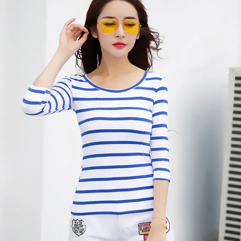 Women's O-Neck Long-Sleeve T-Shirt, Cotton, Navy Stripe, Lady Top Tees Party Gift, Outdoor Sports, Spring Fashion New, S-2XL
Women's O-Neck Long-Sleeve T-Shirt, Cotton, Navy Stripe, Lady Top Tees Party Gift, Outdoor Sports, Spring Fashion New, S-2XL
