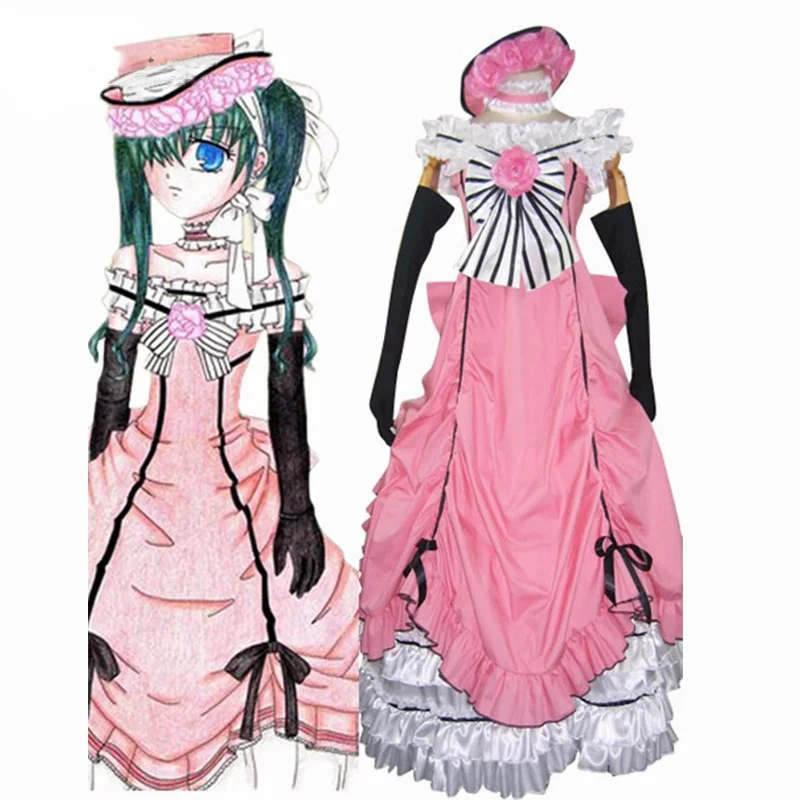 Black Butler Kuroshitsuji Girls Long Pink Party Dress Cosplay Costume Ciel Phantomhive For Free Shipping
Black Butler Kuroshitsuji Girls Long Pink Party Dress Cosplay Costume Ciel Phantomhive For Free Shipping
