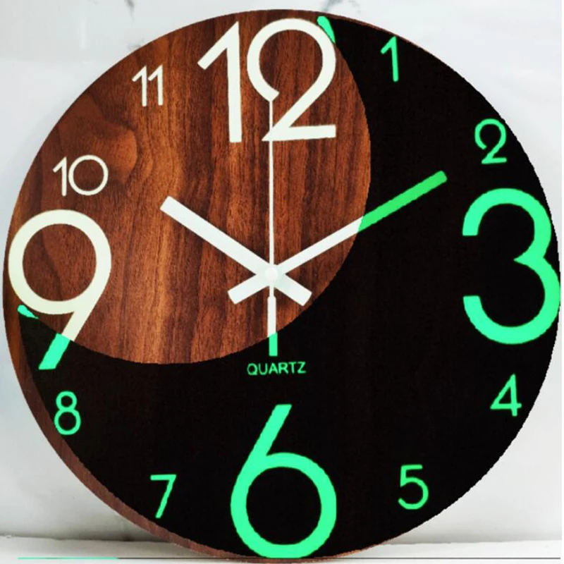 Creative Wooden Luminous Wall Clock Retro Dark Glowing Number Hanging Slient Night Light Watch Decoration For Living Room Bedroo
Creative Wooden Luminous Wall Clock Retro Dark Glowing Number Hanging Slient Night Light Watch Decoration For Living Room Bedroo