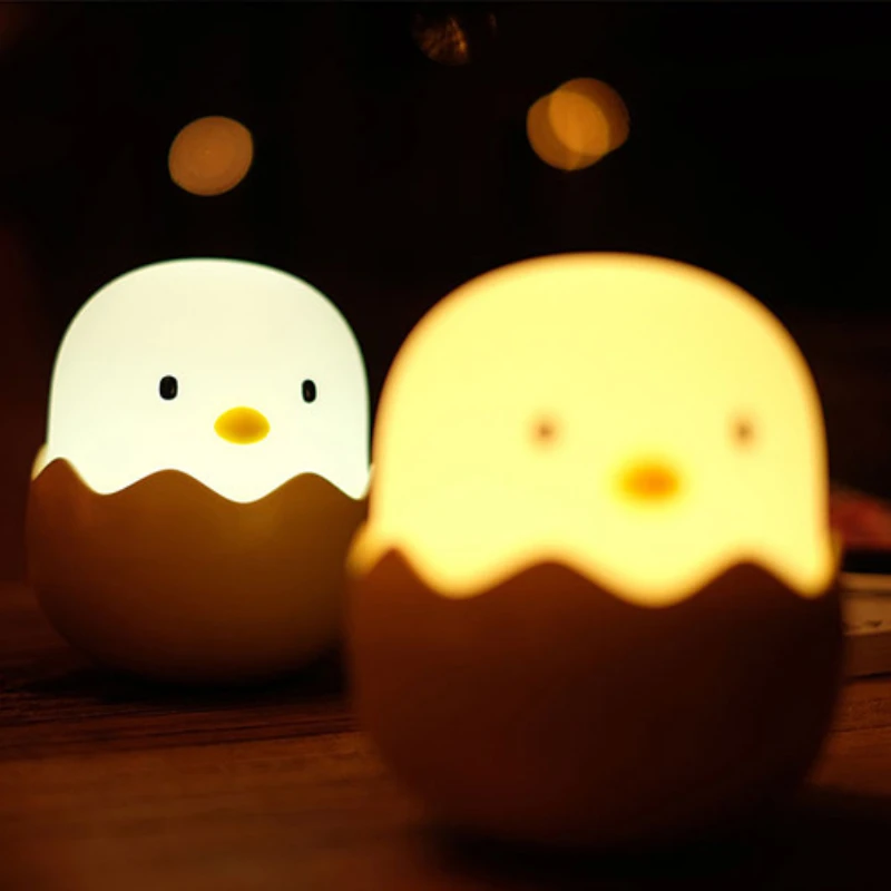 Eggshell Chicken Emotional Silicone Night Light Cute LED Charging Smart Sensor Children Bedside Lamp for Bedroom Kids Decoration
Eggshell Chicken Emotional Silicone Night Light Cute LED Charging Smart Sensor Children Bedside Lamp for Bedroom Kids Decoration