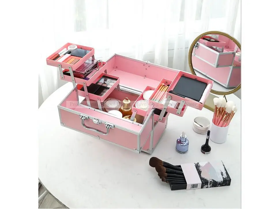 Women Travel Multilayer Cosmetic Bag Cosmetic Makeup Case Large Capacity Beauty Salon Case Tattoos Nail Art Tool Bin Storage Box
Women Travel Multilayer Cosmetic Bag Cosmetic Makeup Case Large Capacity Beauty Salon Case Tattoos Nail Art Tool Bin Storage Box