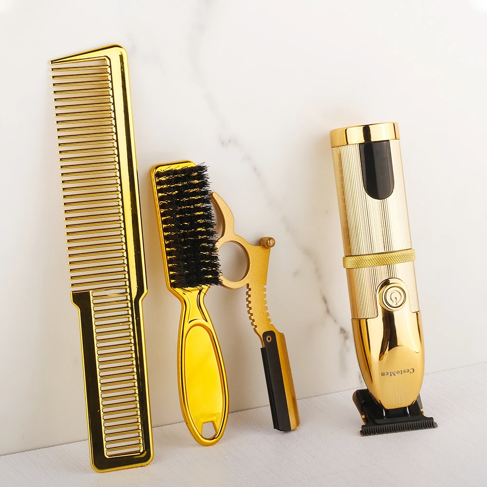 Professional 4pcs/lot Barber Haircut Styling Set Hair Clipper Comb Razor Fade Brush Set Men's Grooming Styling Accessories Kits
Professional 4pcs/lot Barber Haircut Styling Set Hair Clipper Comb Razor Fade Brush Set Men's Grooming Styling Accessories Kits