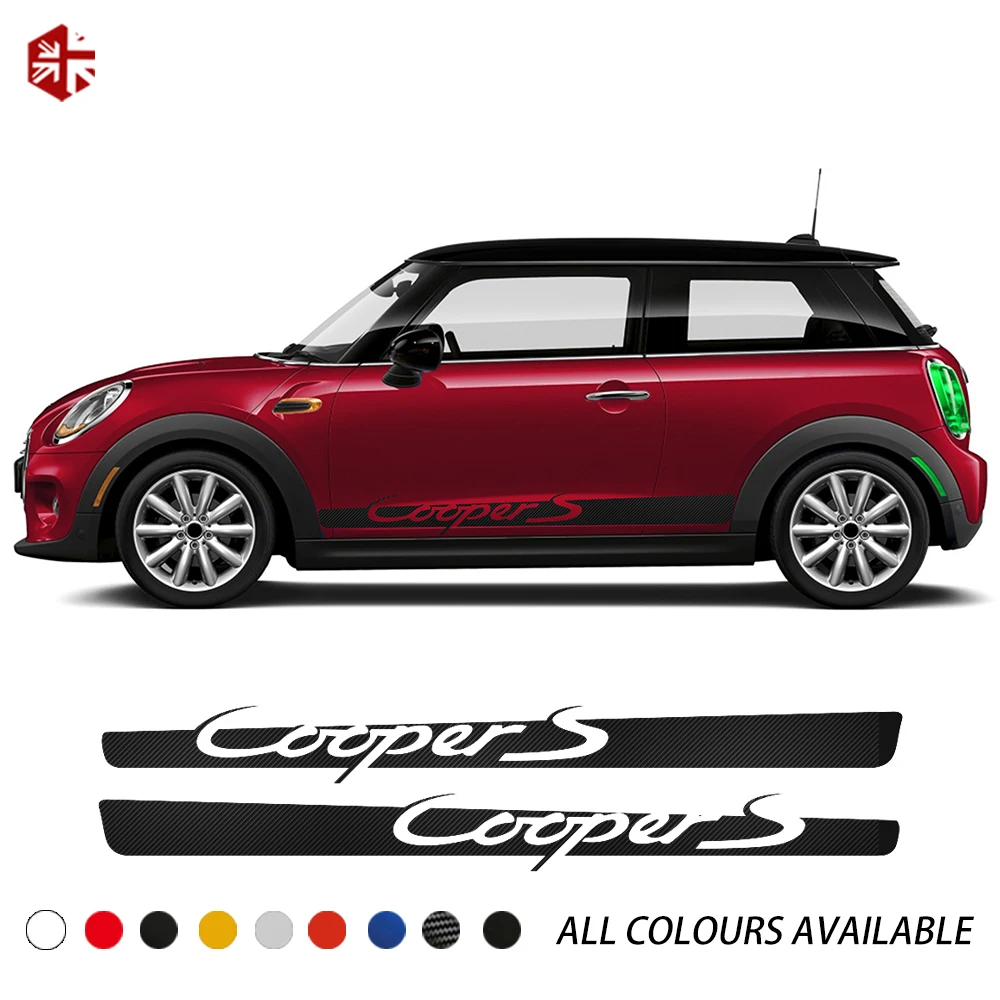 2 Pcs Car Door Side Stripes Skirt Sticker Body Graphics Vinyl Decal For MINI Cooper F56 2014-2019 JCW Accessories Car Styling
2 Pcs Car Door Side Stripes Skirt Sticker Body Graphics Vinyl Decal For MINI Cooper F56 2014-2019 JCW Accessories Car Styling
