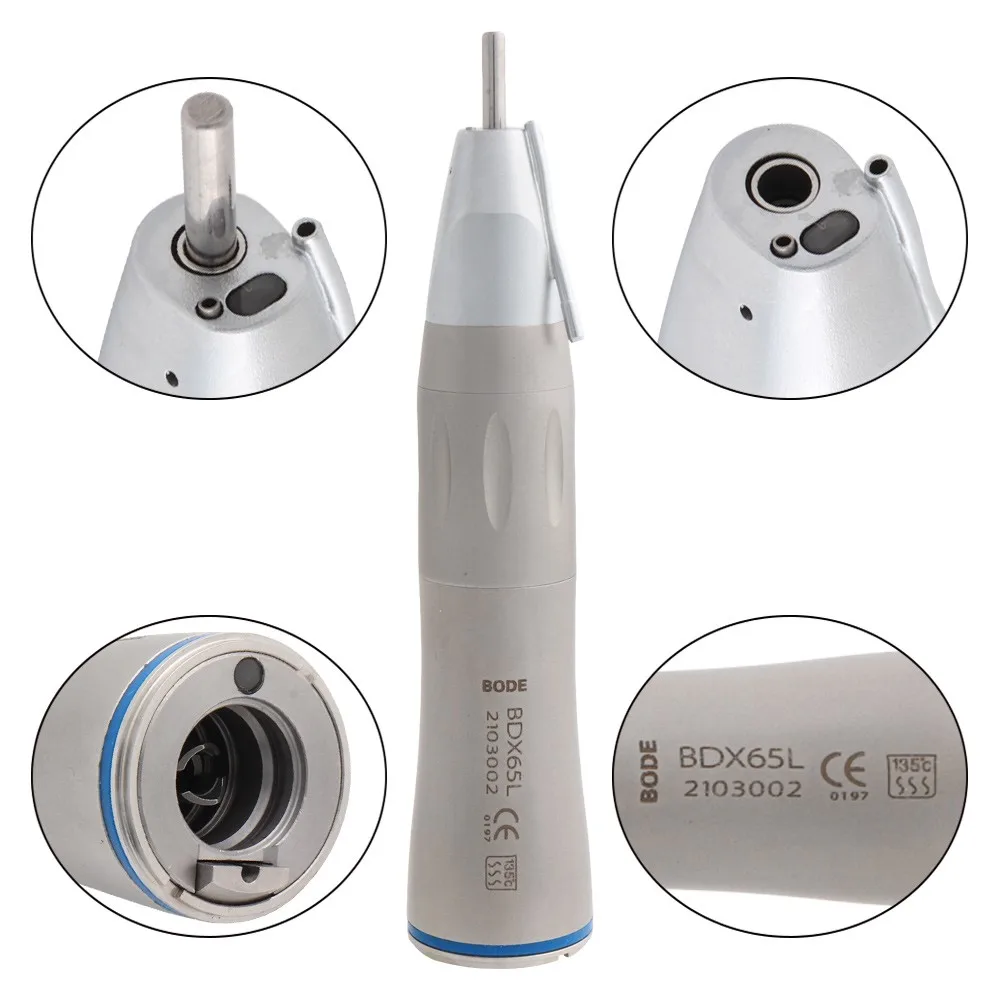 Dental 1:1 Fibre Optic Implant Straight Nose Low Speed Handpiece Air Turbine BODE BDX65L
Dental 1:1 Fibre Optic Implant Straight Nose Low Speed Handpiece Air Turbine BODE BDX65L