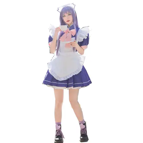 2025 Tokyo Mew Mew Power Mint Aizawa Maid Clothing blue dress Cosplay Costume