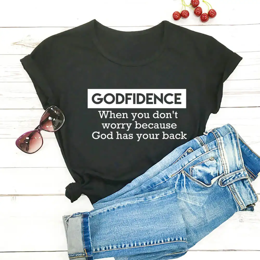 God Has Your Back Print 100%Cotton Women Tshirt Christian Shirt Unisex Funny Summer Casual T Shirt Faith Tee Jesus Shirts
God Has Your Back Print 100%Cotton Women Tshirt Christian Shirt Unisex Funny Summer Casual T Shirt Faith Tee Jesus Shirts