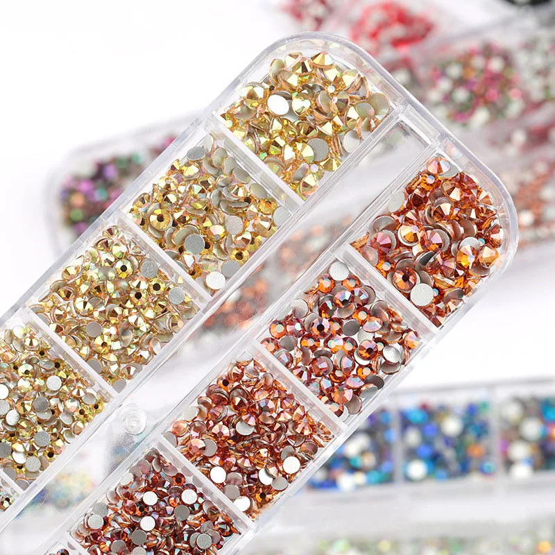 1Box SS4-SS16 Colorful Crystals 12 Grids Mixed Size Nail Art Rhinestones Nail Stones Flat Back 3D Shiny Nails Art Decorations
1Box SS4-SS16 Colorful Crystals 12 Grids Mixed Size Nail Art Rhinestones Nail Stones Flat Back 3D Shiny Nails Art Decorations