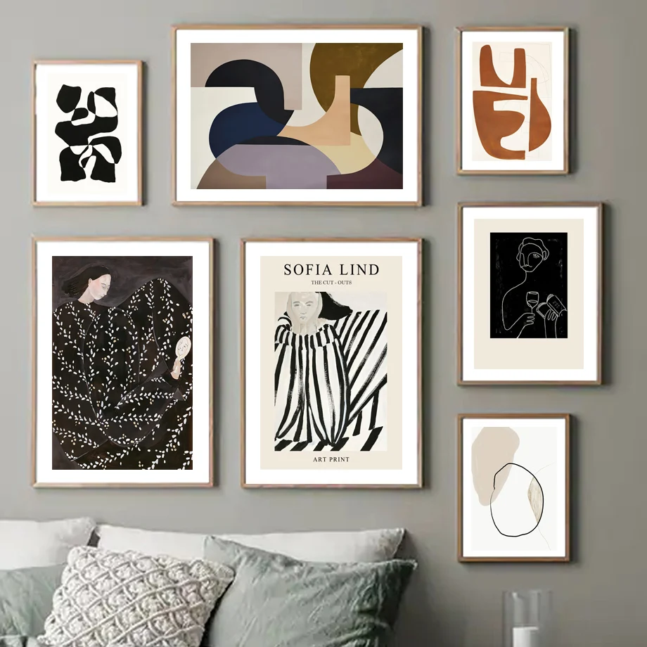 Minimalist Nordic Posters Abstract Line Woman Color Block Modern Wall Art Canvas Painting Wall Pictures For Living Room Decor
Minimalist Nordic Posters Abstract Line Woman Color Block Modern Wall Art Canvas Painting Wall Pictures For Living Room Decor