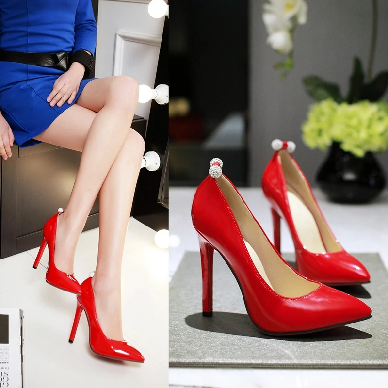BLXQPYT Sexy Fashion Pointed Toe Back Women Thin High Heels11cm Pumps Stiletto Office Party wedding Shoes Plus Size 33 to 43 F-8
BLXQPYT Sexy Fashion Pointed Toe Back Women Thin High Heels11cm Pumps Stiletto Office Party wedding Shoes Plus Size 33 to 43 F-8