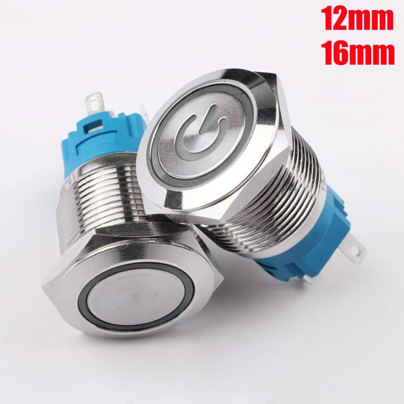 3V 5V 12V 24V 220V Car Button Switch Self-Locking 12mm 16mm Power Reset Yellow Green Red Blue White LED Waterproof Metal Switch
3V 5V 12V 24V 220V Car Button Switch Self-Locking 12mm 16mm Power Reset Yellow Green Red Blue White LED Waterproof Metal Switch