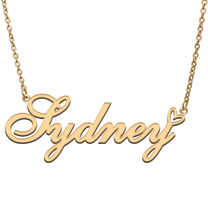 Sydney Name Tag Necklace Personalized Pendant Jewelry Gifts for Mom Daughter Girl Friend Birthday Christmas Party Present
Sydney Name Tag Necklace Personalized Pendant Jewelry Gifts for Mom Daughter Girl Friend Birthday Christmas Party Present