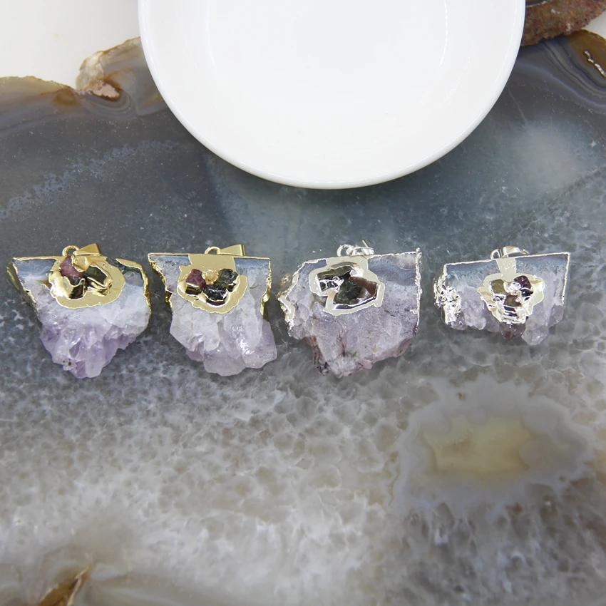1pcs Natural Amethysts Druzy Irregular Geode Slab Pendant,Purple Crystal Drusy Slice Necklace For DIY Jewelry Making Accessories
1pcs Natural Amethysts Druzy Irregular Geode Slab Pendant,Purple Crystal Drusy Slice Necklace For DIY Jewelry Making Accessories