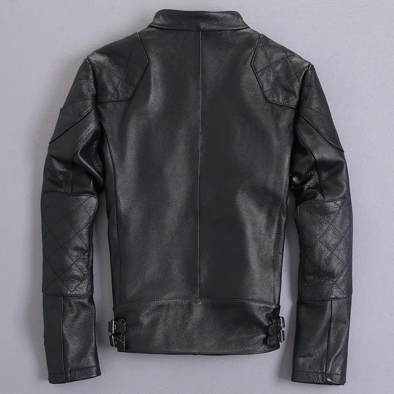 2020 Real Leather Jacket Men Short Motorcycle Genuine Leather Autumn Coat Cowhide Leather Jackets Plus Size KJ2399
2020 Real Leather Jacket Men Short Motorcycle Genuine Leather Autumn Coat Cowhide Leather Jackets Plus Size KJ2399