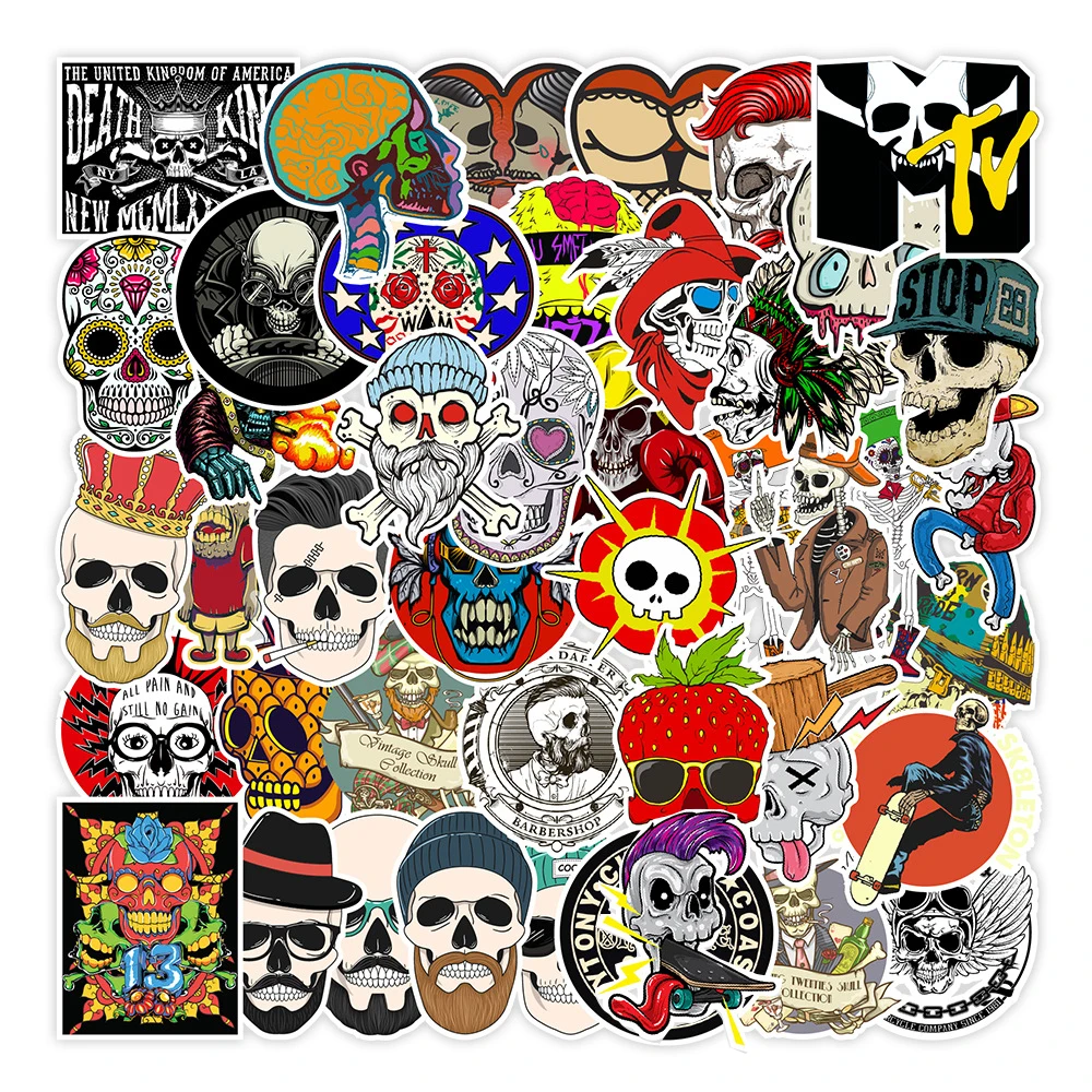 10/50/100PCS Rock Skull Cool Stickers Waterproof Graffiti Decal for Skateboard Guitar Motorcycle Laptop Sticker Packs for Kid
10/50/100PCS Rock Skull Cool Stickers Waterproof Graffiti Decal for Skateboard Guitar Motorcycle Laptop Sticker Packs for Kid