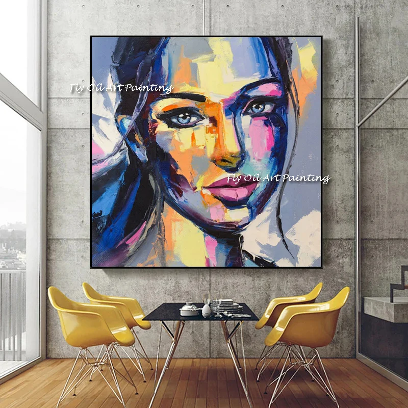 colorful purple women face knife thick Modern Hand Painted Nude Girl Oil Painting For Home Decoration Hand Made Painting Decor
colorful purple women face knife thick Modern Hand Painted Nude Girl Oil Painting For Home Decoration Hand Made Painting Decor