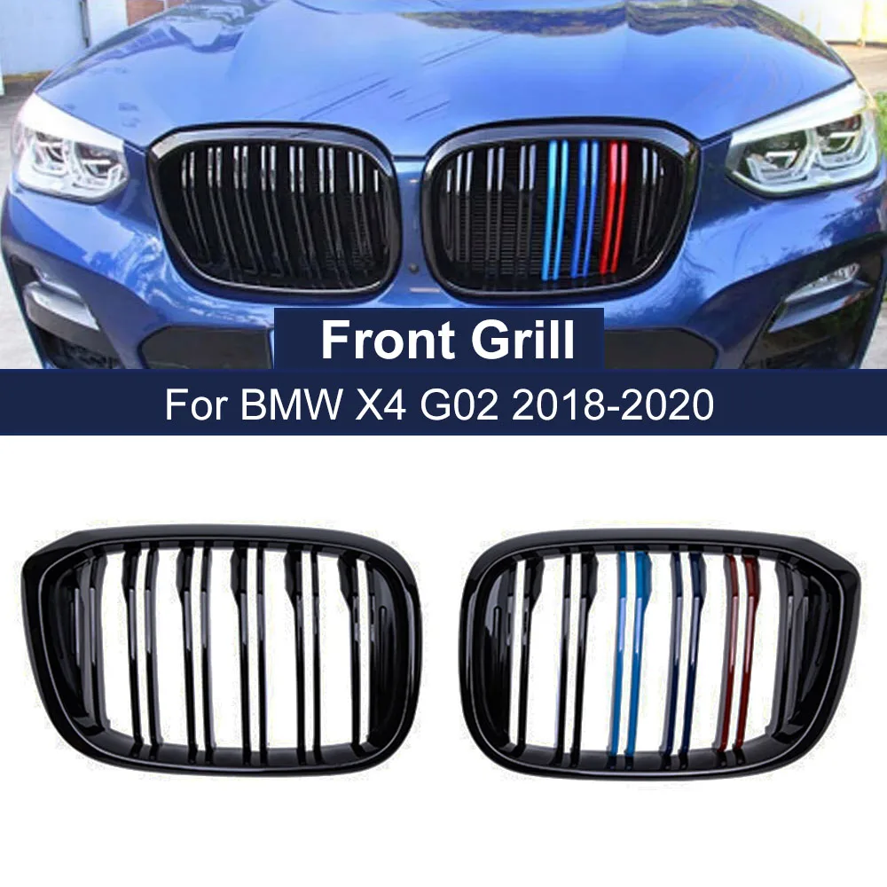 2PCS Glossy Black Front Bumper Kidney Grille For BMW 3 4 X3 X4 G01 G02 2018-2021 M Color Double Slat Grills Car Accessories
2PCS Glossy Black Front Bumper Kidney Grille For BMW 3 4 X3 X4 G01 G02 2018-2021 M Color Double Slat Grills Car Accessories