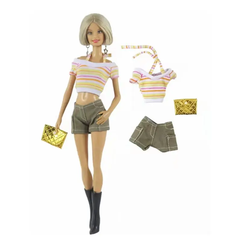 11.5" Doll Outfits for Barbie Clothes Shirt Top Shorts 1/6 BJD Dolls Accessories for Barbie Doll Clothes Kids Toy Christmas Gift
11.5" Doll Outfits for Barbie Clothes Shirt Top Shorts 1/6 BJD Dolls Accessories for Barbie Doll Clothes Kids Toy Christmas Gift