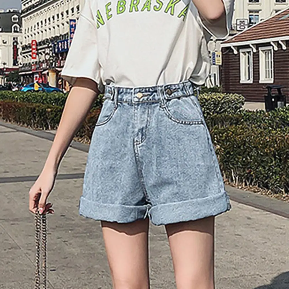 Women's denim shorts 2021 new high-waist shorts women casual loose ladies fashion large size elastic waist wide-leg short jeans
Women's denim shorts 2021 new high-waist shorts women casual loose ladies fashion large size elastic waist wide-leg short jeans