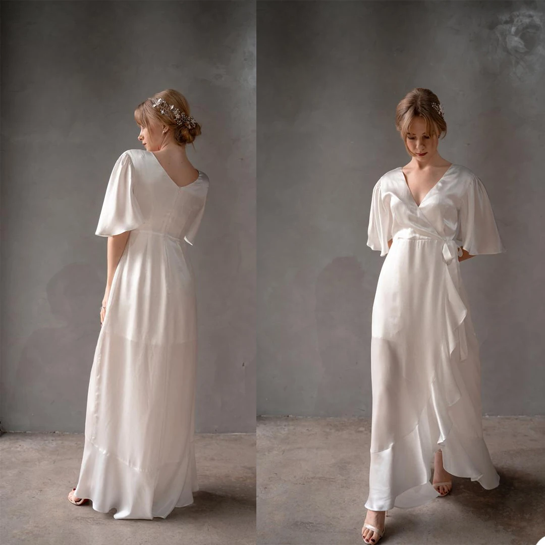 Simple Women Sleepwear Bathrobe Lace A Line Party Dressing Dress Custom Made Bath Robes De Mariée
Simple Women Sleepwear Bathrobe Lace A Line Party Dressing Dress Custom Made Bath Robes De Mariée