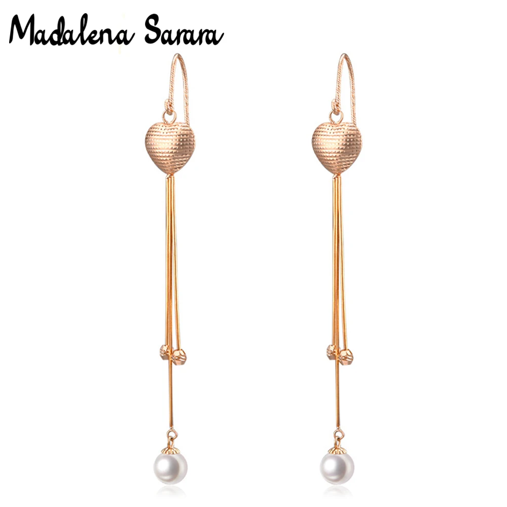 MADALENA SARARA 5mm-11mm Freshwater Pearl Women Earrings 18K Gold Car Flower Craft Long Pendant Women Earrings
MADALENA SARARA 5mm-11mm Freshwater Pearl Women Earrings 18K Gold Car Flower Craft Long Pendant Women Earrings