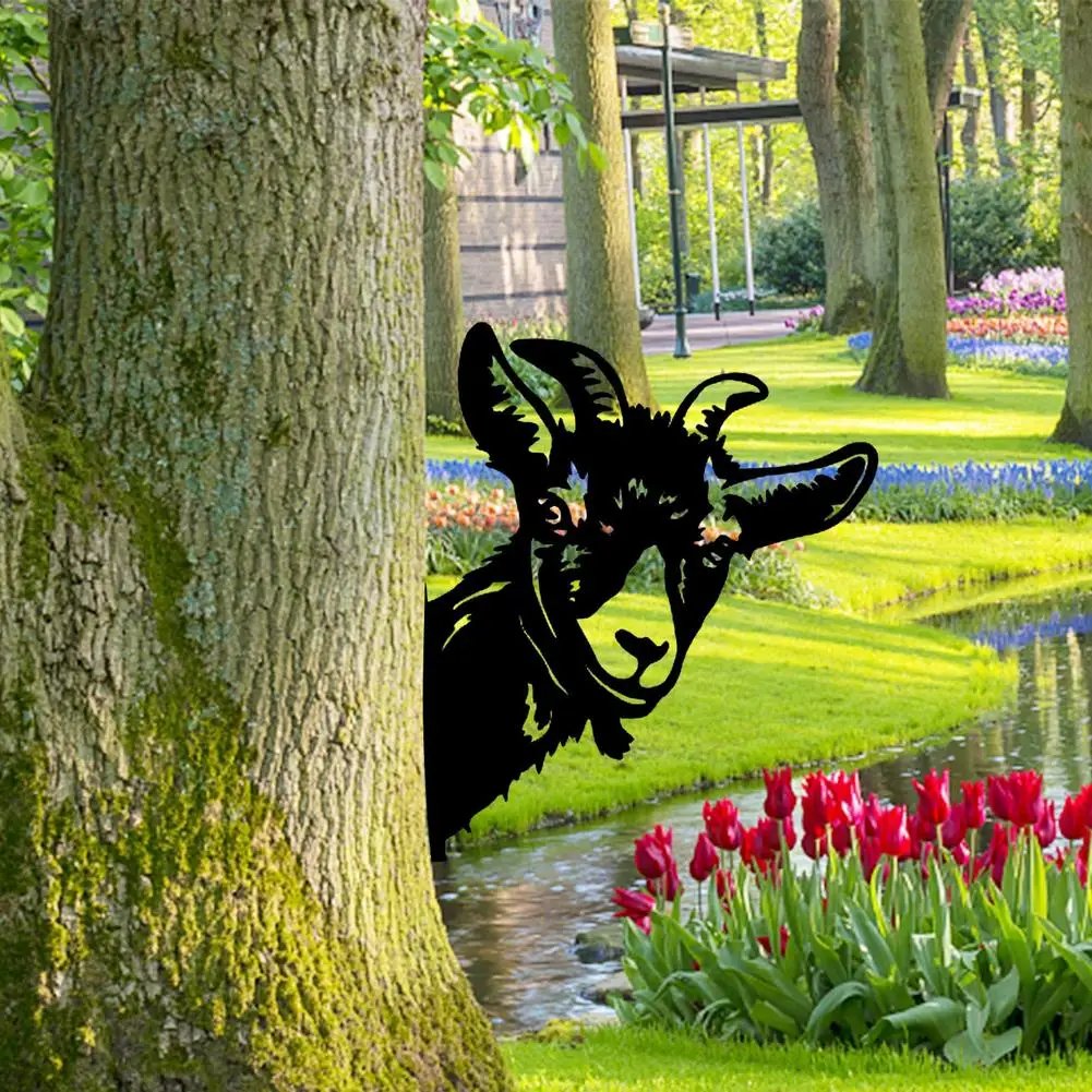 Wall Decor Farm Peeping Cow Sheep Ornament Animals Statue For Outdoor Garden Metal Wrought Iron Art Sculpture Farm Decoration
Wall Decor Farm Peeping Cow Sheep Ornament Animals Statue For Outdoor Garden Metal Wrought Iron Art Sculpture Farm Decoration
