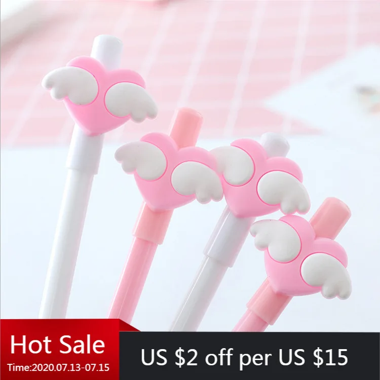 40pcs New Cute wings love neutral pen cartoon student writing tool Black Signature Pen
40pcs New Cute wings love neutral pen cartoon student writing tool Black Signature Pen