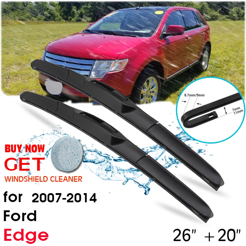 Car Wiper Blade Front Window Windshield Rubber Silicon Refill Wiper For Ford Edge 2007-2014 LHD / RHD 26"+20" Car Accessories
Car Wiper Blade Front Window Windshield Rubber Silicon Refill Wiper For Ford Edge 2007-2014 LHD / RHD 26"+20" Car Accessories